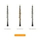 thumbnail image 2 of Instrumento de oboe Llave profesional Oboe C Estilo semiautomático Llaves chapadas en oro puro Instrumento de viento de madera con guantes de caña Oboe Estuche de cuero Bolsa de transporte Paño de lim, 2 of 6