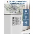 thumbnail image 4 of Boupower Air Conditioner Portable Air Conditioners 8000 Btu 3-In-1 Cooling Dehumidifier Fan With Remote Timer Sleep Mode Wheels Window Kit For Home Bedroom Office, 4 of 7