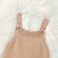 thumbnail image 4 of Bearichfupo Infant Winter Girls Sleeveless Solid Color Knit Romper Bodysuit Newborn Fall Clothes,Sizes 0-3 Months, 4 of 5