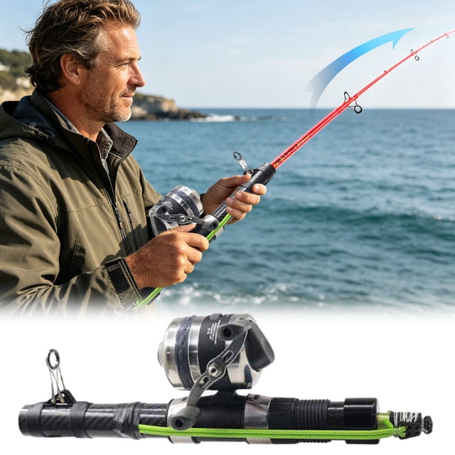 Outdor 2026 Catapult Rod Portable Catapult Rod Reel Rocket Pole For Outdoor Anglers Travel