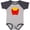 Baseball Heather and Navy, variant on Inktastic French Fries Funny Food Boys or Girls Baby Bodysuit