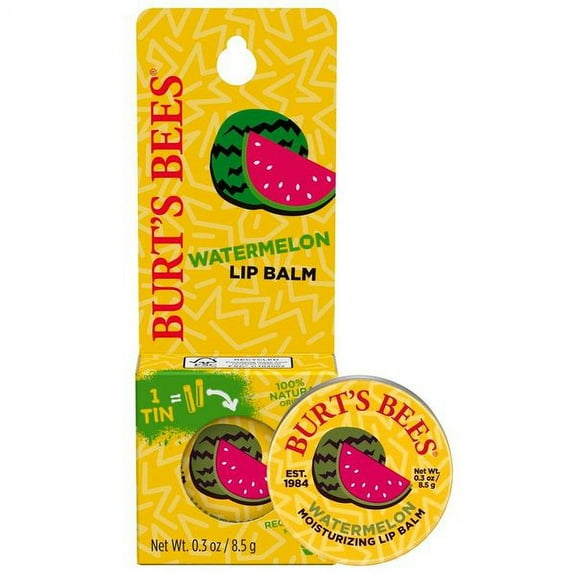 Burt's Bees Watermelon Lip Balm 0.3 oz. Tin