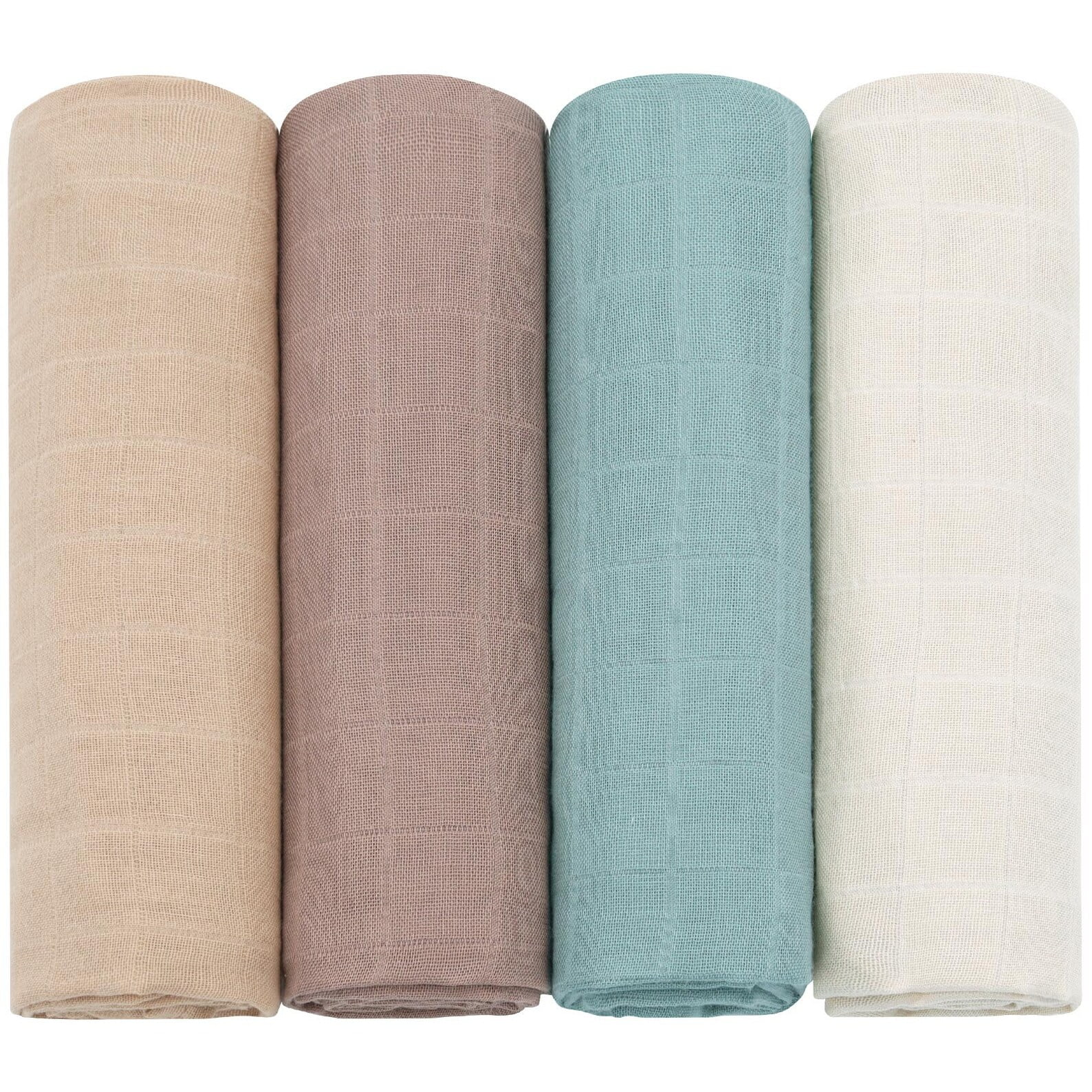 4pc Burp cloth| wash cloth| lovey|Muslin Squares| Bib| bibs| baby girl, baby boy | Newborn|Shower Gift|Swaddle| Organic Cotton |60x60cm