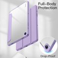 thumbnail image 5 of JETech Case for Samsung Galaxy Tab A9+ / A9 Plus 11-Inch 2023, Clear Transparent Hard PC Back, Protective Tri-Fold Stand Slim Tablet Cover, Auto Wake/Sleep (Light Purple), 5 of 6
