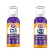 2 Pk Simply Saline Plus Nighttime Nasal Mist Eucalyptus Extra Strength 4.6 Oz Ea