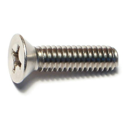 

1/4 -20 x 1 18-8 Stainless Steel Coarse Thread Phillips Flat Head Machine Screws