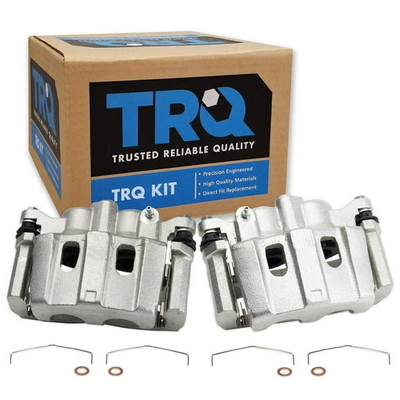 TRQ Front Brake Caliper Set Compatible with 2009-2015 Toyota Venza