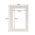 thumbnail image 3 of White Linen Acid Free 16x20 Picture Frame Mats with White Core Bevel Cut for 11x14 Pictures - Fits, 3 of 3