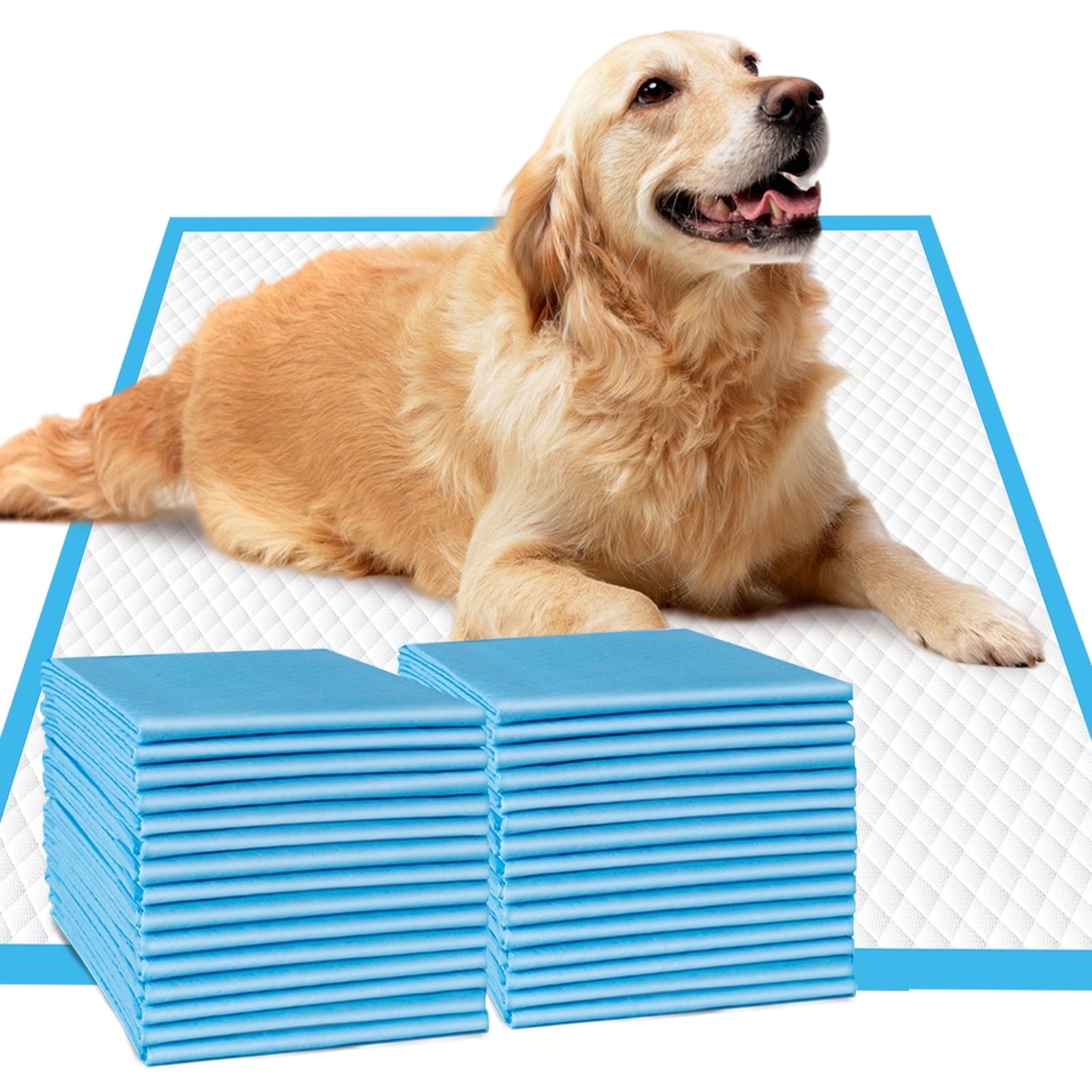 IMMCUTE Puppy Pads Extra Large,28’’X34’’,XL Dog Pee Pads,40Pack Potty Pads,Super Absorbent Puppy Training Pads,Leak-Proof Disposable Pee Pads for Dogs,6 Layers Protection Doggie Pads