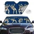 thumbnail image 2 of Kdxio Disco party Astronaut Dancing Print Windshield Sun Shade,UV Rays and Sun Heat Protection,Sunshade for Car Windshield,Car Shade Front Windshield -, 2 of 6