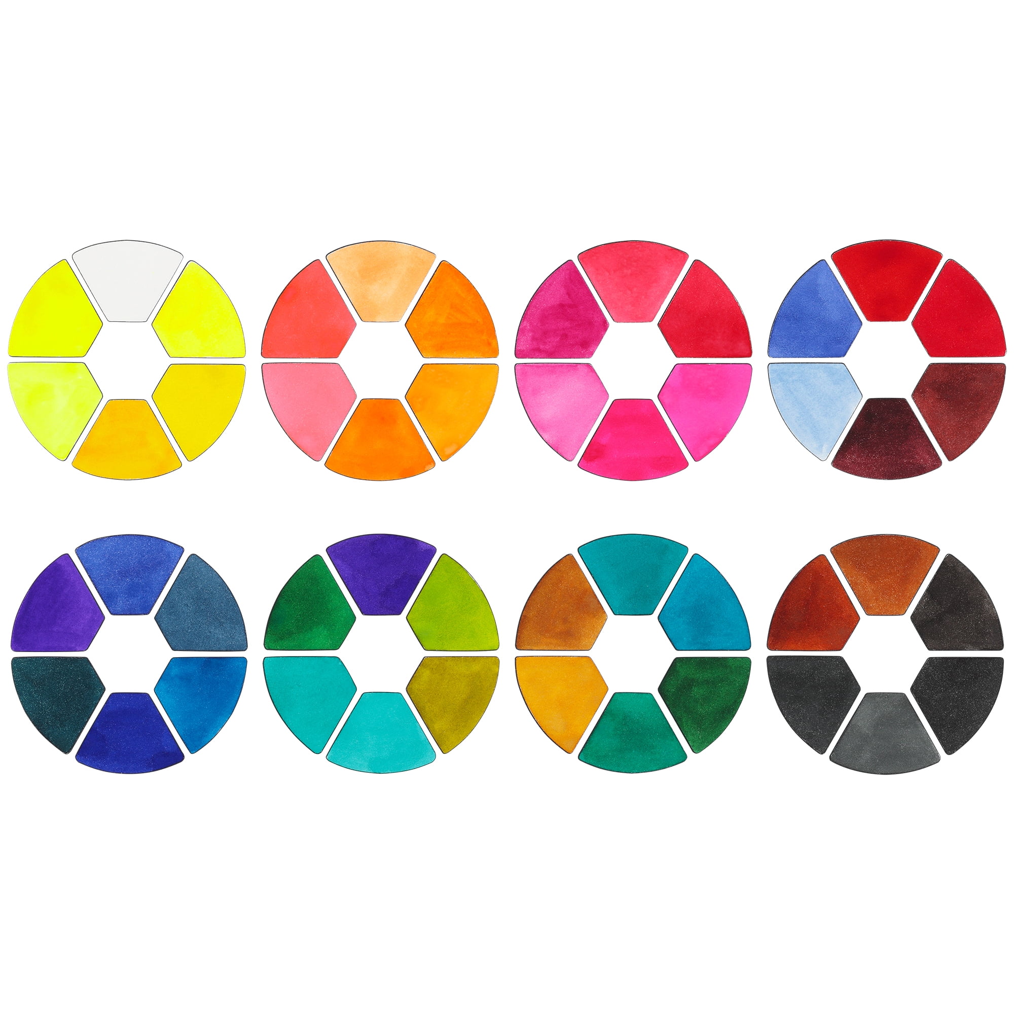 Creative Inspirations Professional Watercolor Paint Set - 48 Dye-Based Watercolor Paints for Adults - Compact, Vibrant, Travel-Friendly Set with Water Brush Pen and Mixing Lid