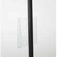 thumbnail image 5 of M&T Displays Free Standing Display Stand with 1 x (11X17) Frame in Portrait/Landscape and 1 x (8.5x11) Clear Pocket Shelf, Single Sided (Black), 5 of 6