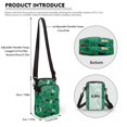 thumbnail image 6 of HELLHERO Christmas Lightweight Travel Crossbody Purse for Adult Daily Use Shoulder Purse Polyester 4.33x1.97x7.09, 6 of 7