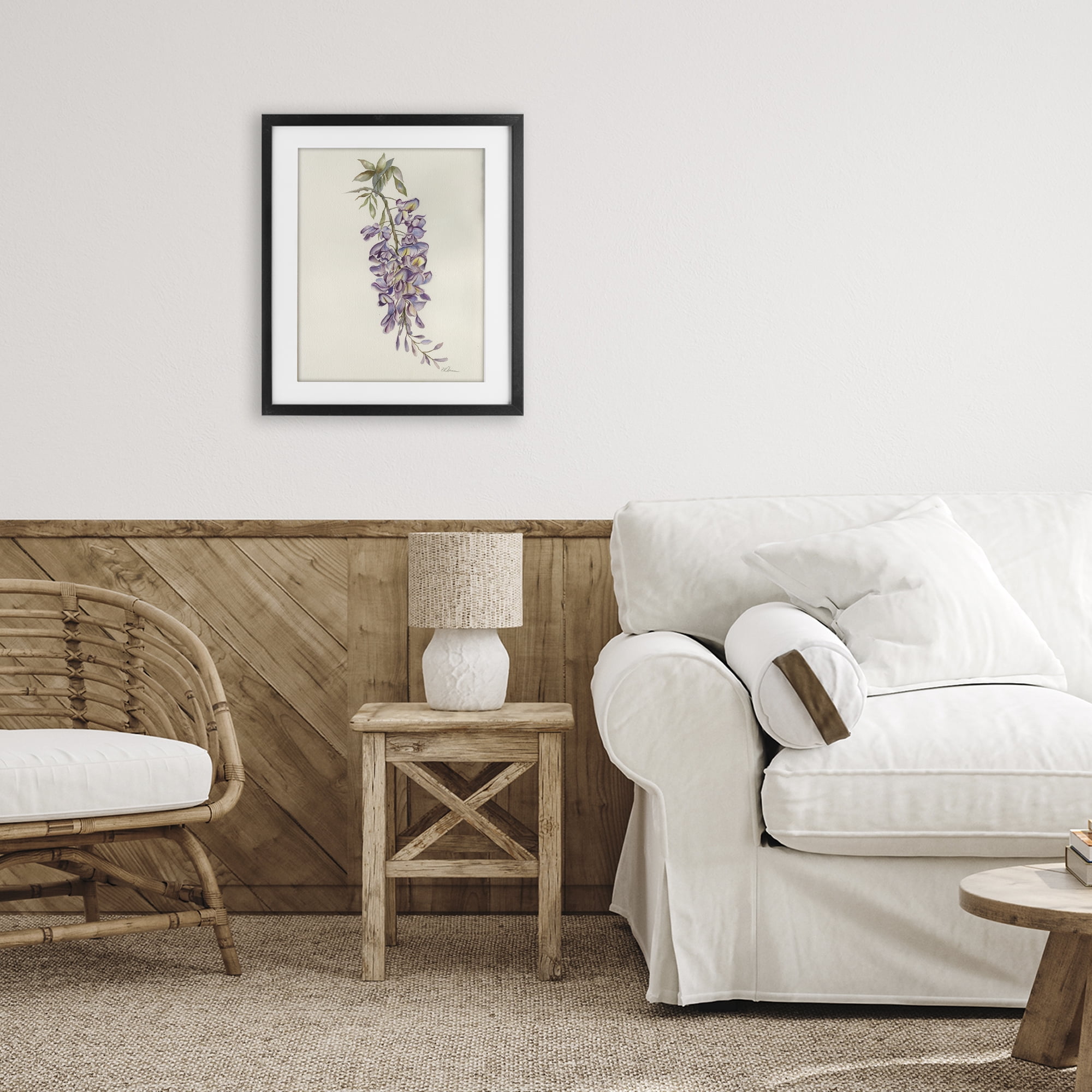 Stupell Industries Delicate Hyacinths Study Black Framed Print Under Glass, design by Cady Driver