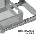 thumbnail image 3 of 1 Pack Under Sink Organizer With Next-Gen Ball-Bearing Slides,2-Tier Pull Out Cabinet Storage,Height Adjustable Drawer Shelf for Bathroom,Kitchen,Laundry,Cabinet,Pantry-Gun Gray, 3 of 16