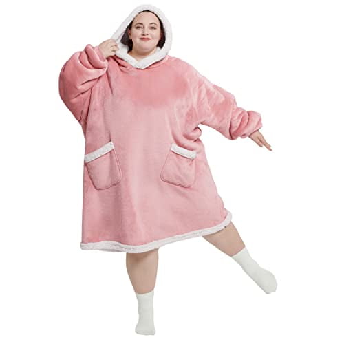 Bedsure Oversized Wearable Giant Pocket Blanket Hoodie for Men Indoors