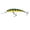 GREEN PERCH, variant on Yo-Zuri 5 1/4" Crystal Minnow Deep Diver, Hard Bait Lure, Fluorescent Pink
