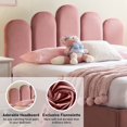 thumbnail image 5 of Zanmintaobo Queen Bed Frame with Storage & Headboard, Upholstered Platform Bed with Hydraulic Storage System, No Box Spring Needed Bed Frame with Wood Slats Support, Easy Assembly, Queen Size, Pink, 5 of 5