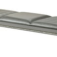 thumbnail image 2 of Sam 54 Inch Modern Upholstered Bench Clear Acrylic Legs Crystal Accents - Saltoro Sherpi, 2 of 6