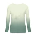 thumbnail image 2 of Hauts à Manches Longues pour Femmes T-Shirt Ample Imprimé Mode pour Femmes Blouse à Manches Longues Col Rond Hauts Décontractés T-Shirts à Manches Longues pour Femmes T-Shirts Longs pour Femmes T-Shirts pour Femmes Mode, 2 of 5