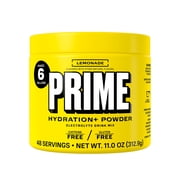 PRIME Hydration+ Lemonade Electrolyte Powder, Sugar Free, 6 Gallon Tub