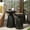 Black, variant on Powder-coated Metal Tables - Modern Outdoor, Stable Table Metal, Flared Pedestal, 15"x15"x20.35