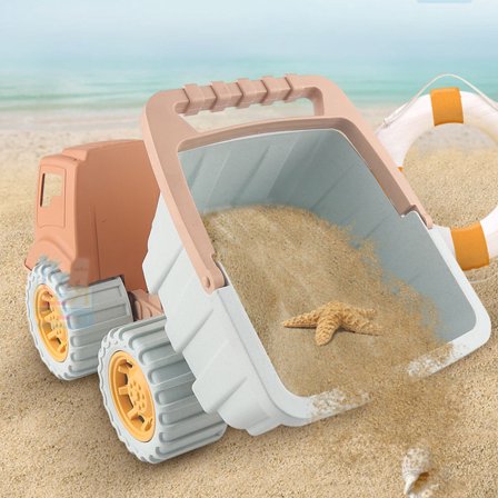 Soimiss Digging Toys for Kids Plastic Excavator Toy Truck Shape 1 Set for Beach Play