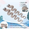 thumbnail image 3 of MY-LADY 20PCS Wavy Curly Tape in 100% Real Human Hair Extensions Hairpiece Skin Weft Full Head 16inch #GREY, 3 of 9
