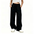 thumbnail image 3 of LangJing Girls Wide Leg Sweatpants Teen Girls Drawstring Baggy Pants Kids Elastic Waist Athletic Joggers with Pockets, 5-15Years, 3 of 7