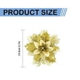 thumbnail image 3 of ¡Liquidación en decoración navideña! Giyblacko - 25 flores artificiales brillantes con pinzas para árbol de Navidad., 3 of 8