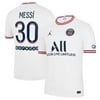 Men's Jordan Brand Lionel Messi White Paris Saint-Germain 2021/22 Fourth Replica Jersey