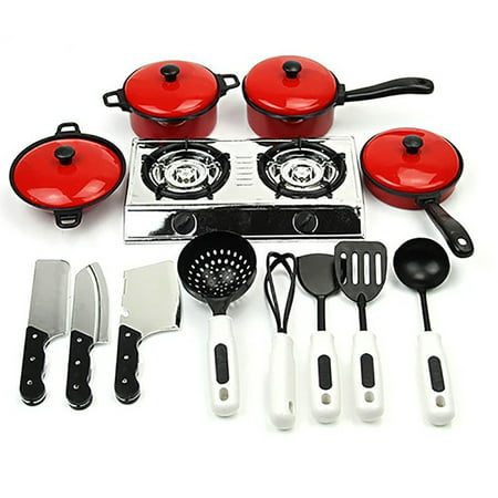 ZeAofaKids Play Toy Kitchen Cooking Food Utensils Pans Pots Dishes Cookware