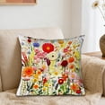 thumbnail image 4 of Flower Pillow Cover, 17.7x17.7in Spring 3D Flower Printed Cushion Cover, Decorative Pillowcase for Sofa Home Living Room and Bedroom Without Insert, 4 of 6
