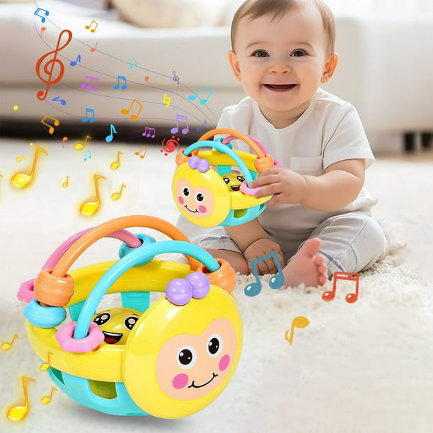 Juguetes Juguetes para bebés Campanas para niños pequeños Juguetes de plástico Sonajeros Sonajero suave para bebés