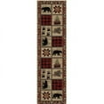 thumbnail image 3 of Mayberry Rug Hearthside Hollow Point Lodge Area Rug 2'3"x3'3" - Red, 3 of 4