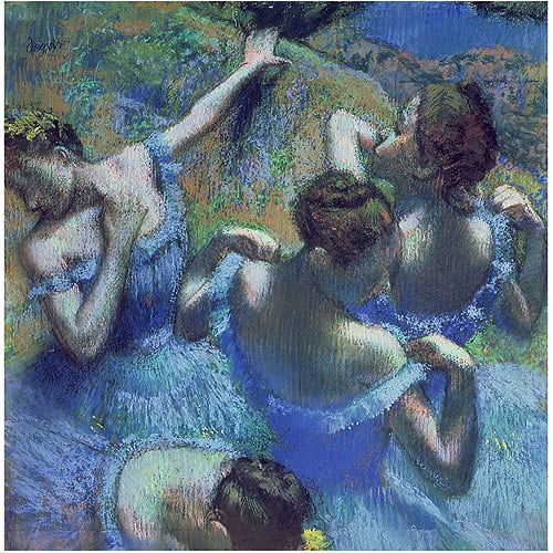 Trademark Fine Art "Blue Dancers 1899" Canvas Art by Edgar Degas