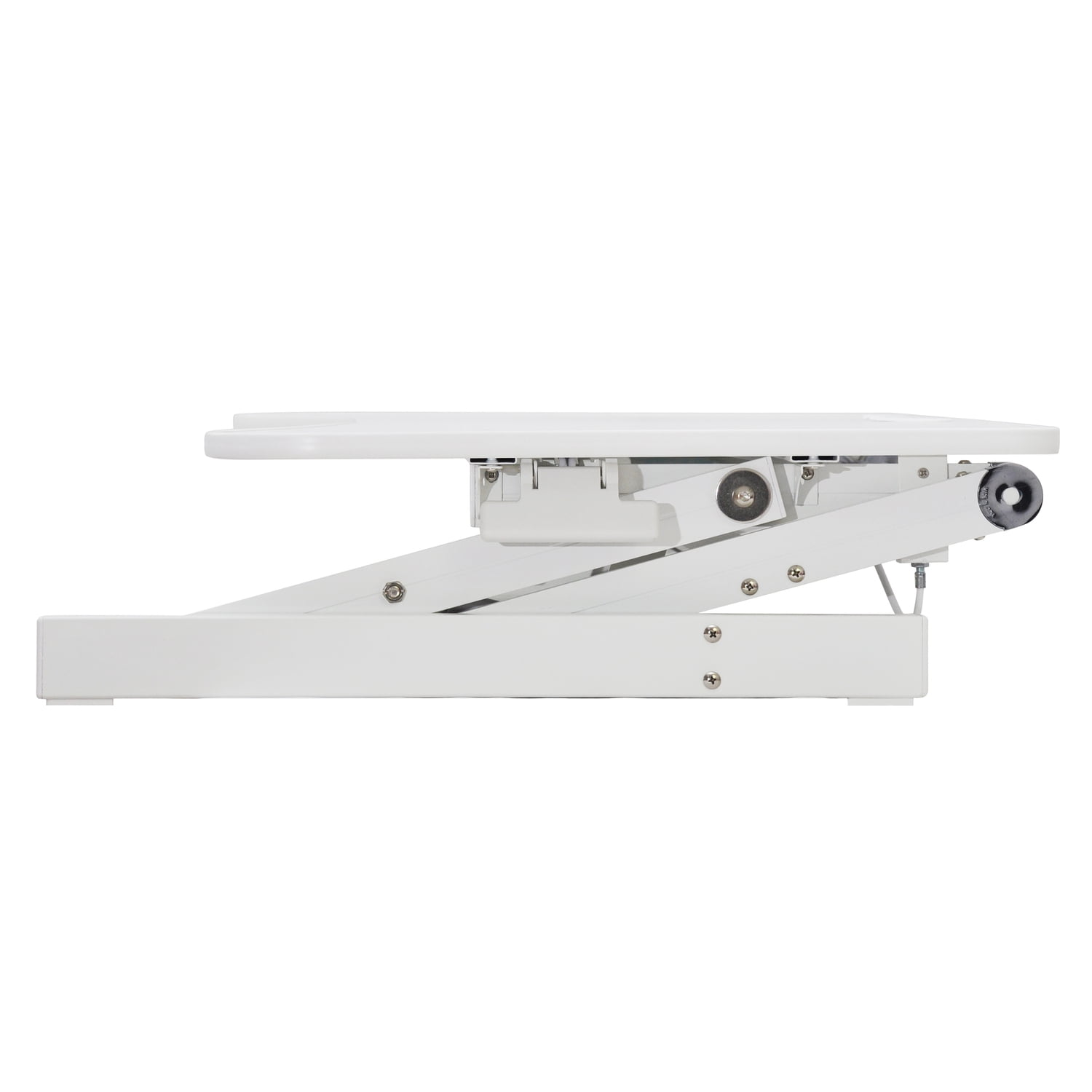 Rocelco Standing Desk Converter 37.5 Inch Deluxe Adjustable Riser, White