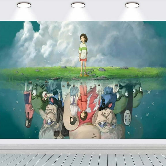 Studio Ghibli school Background Wall Decor Taspestry Poster Banner Backdrop Party Supplies