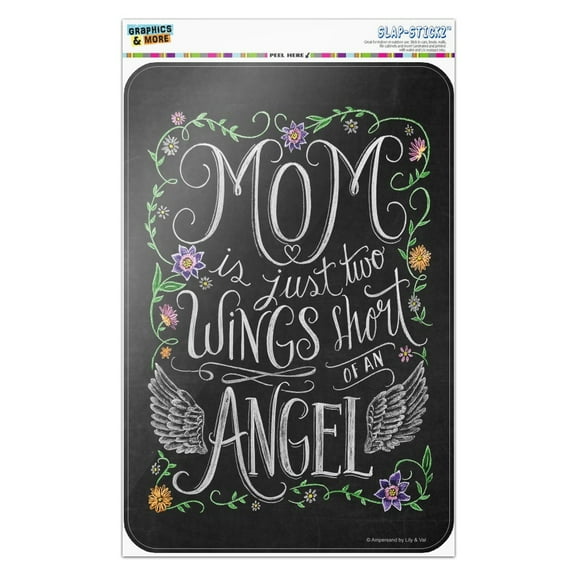 Mom Two Wings Short of Angel Home Business Office Sign