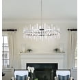 thumbnail image 3 of Elegant Lighting Serena 36" Round Iron and Crystal Chandelier in Satin Gold, 3 of 7