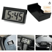 1/3/5Pcs Mini Digital Clock SmallMagnetic Digital Clock Stick on Battery Operated Self Adhesive Bracket for CarDashboard Fridge,Vehicle Adhesive Clock withTime & Day Display