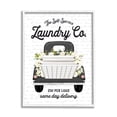 thumbnail image 4 of Stupell Industries Laundry Co. White Flower Bouquet Truck Service Graphic Art White Framed Art Print Wall Art, Design by Lettered and Lined, 4 of 5