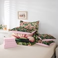 thumbnail image 6 of Homewish Chic Flowers 7 Pieces Bedding Comforter Set For Kids Teens Adults,Kawaii Floral Blossoms Full Bedding Set Lightweight,Spring Garden Fitted Sheet Flat Sheet,Ultra Soft Home Decor,Reversible, 6 of 8