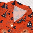 thumbnail image 5 of RMGVDSD Womens Pajama Sets Halloween Pajamas for Women Set Short Sleeve Top and Shorts Sleepwear Button Down Casual Loungewear, 5 of 9