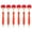 Red, variant on 6pcs Retractable Ballpoint Pen 1.0mm Writing Pen Mop Head Ballpoint Pen Black Inks Stationery Pen for Student Teacher
