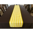thumbnail image 3 of Cotton Print Table Runner 1 Inch Wide Stripes Yellow and White, 3 of 3