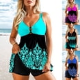 thumbnail image 4 of Women's Conservative Two-Piece Bikini Shorts Swimsuit Skirt, 4 of 5