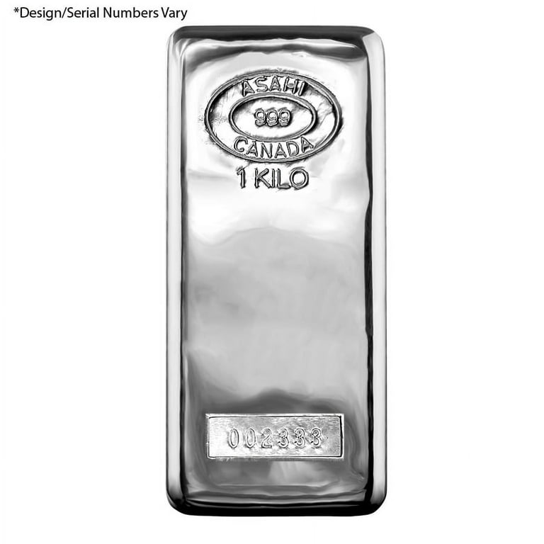 1 Kilo Asahi Silver Bar .999 Fine - Walmart.com