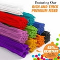 thumbnail image 5 of Pipe Cleaners - 350 pcs Chenille Stems for DIY Art, 30 Assorted Colors Pipe Cleaners for Decorations and Creative Crafts, 6 mm x 12 inch, Fun DIY Art, 5 of 6
