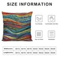 thumbnail image 5 of PHYHOO Boho Throw Pillow Covers Bohemian Wavy Pillow Covers Embroidered Waves Cushion Covers Geometric Ethnic Colorful Abstract Decorative Pillow Covers for Adult, 5 of 5